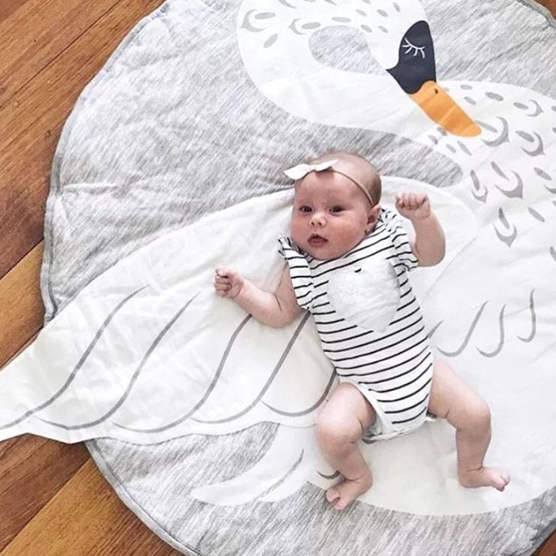 Bokihat - Swan Pattern Baby Mat