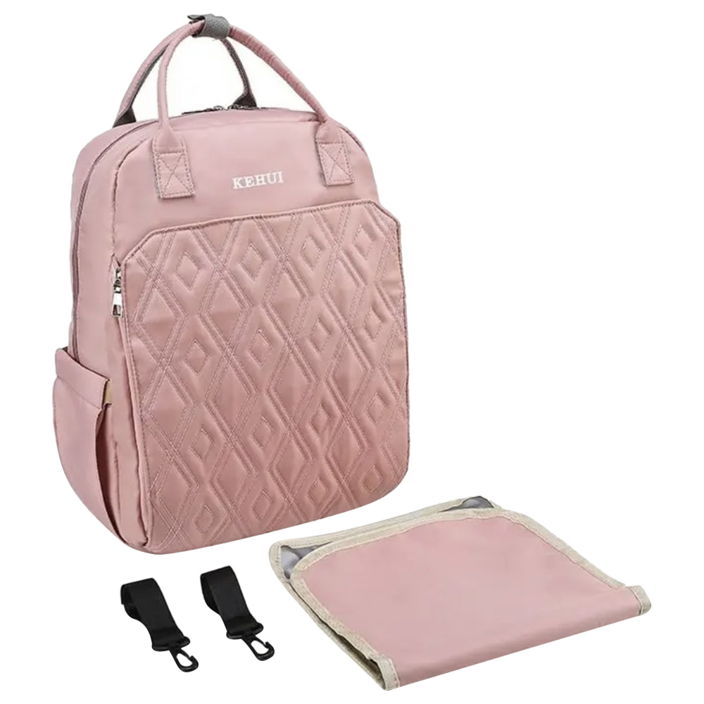 Bokihat - Mother And Baby Diaper Bag - Pink - 40x33cm