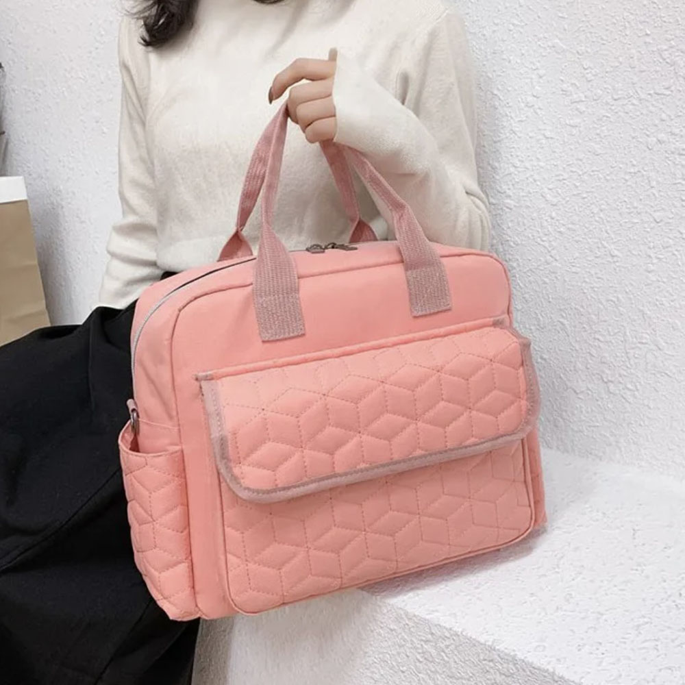 Bokihat - Mother And Baby Diaper Bag - Pink - 40x30cm