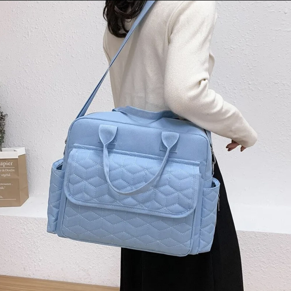 Bokihat - Mother And Baby Diaper Bag - Blue - 40x30cm