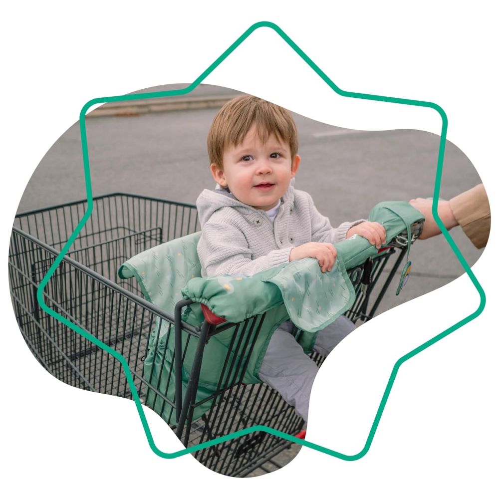 Badabulle - Shopping Trolley Seat Protector Only - Safari Green