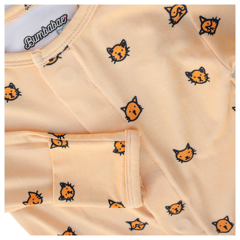 Bumbabae - Magnetic Clasp Growsuit - Ginger Cat