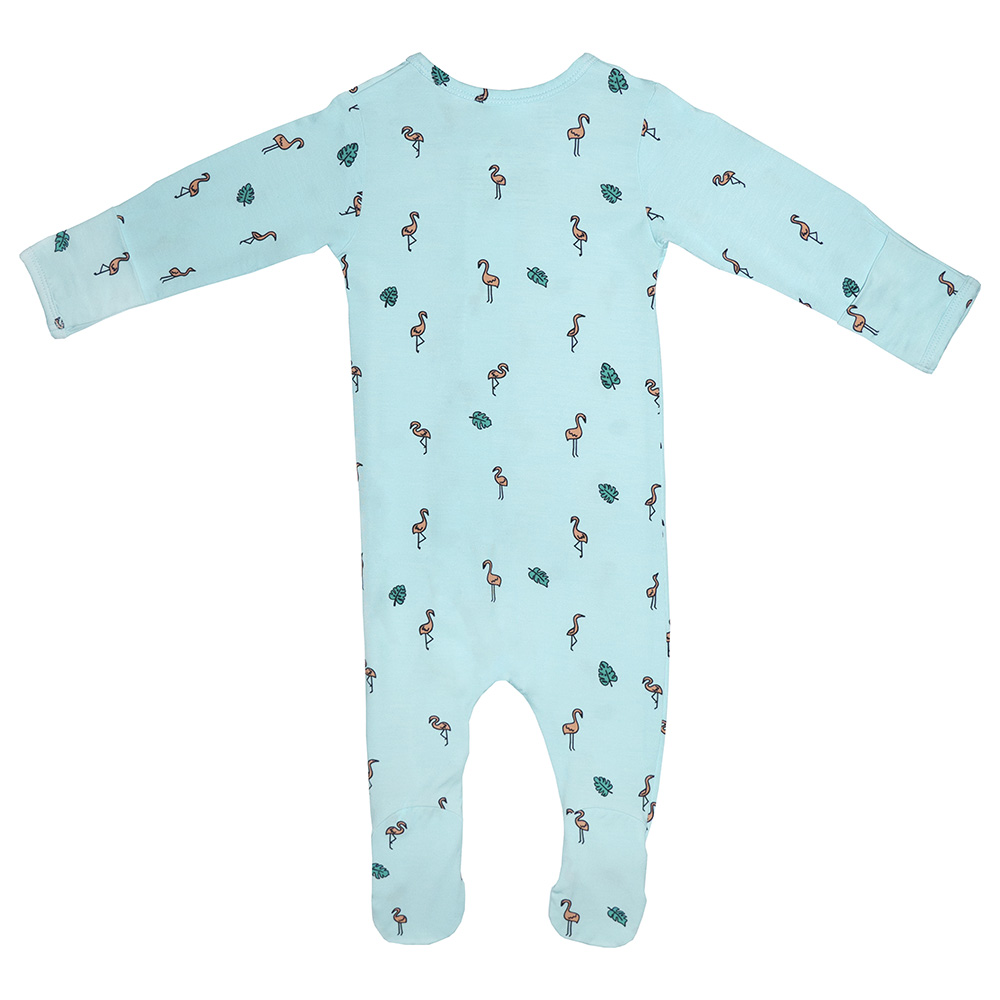Bumbabae - Magnetic Clasp Growsuit - Pink Flamingo