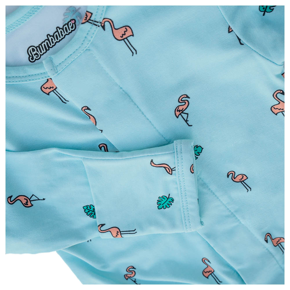 Bumbabae - Magnetic Clasp Growsuit - Pink Flamingo