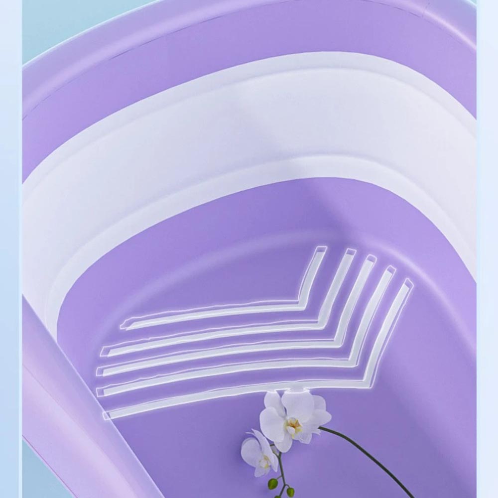 Little Angel - Baby Foldable And Portable Bathtub - Purple
