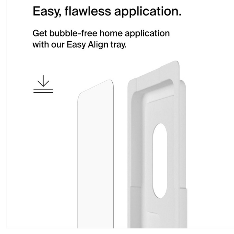Belkin - Ultraglass Antimicrobial Screen Protector For Iphone 15 - Clear