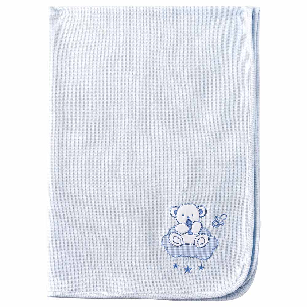 Tiny Hug - Newborn Soft And Warm Baby Blanket - Blue
