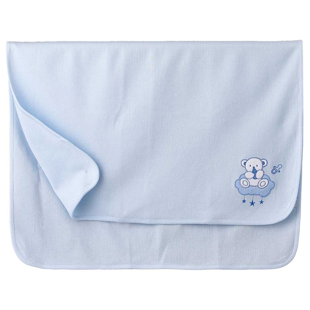 Tiny Hug - Newborn Soft And Warm Baby Blanket - Blue
