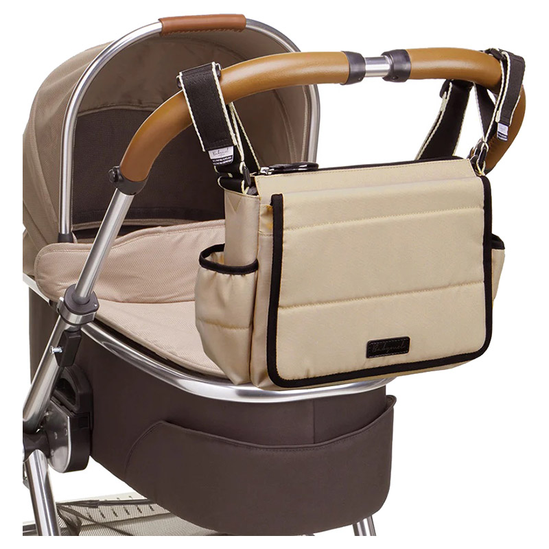 Babymel - Eco Quilt Stroller Diaper Bag - Fawn