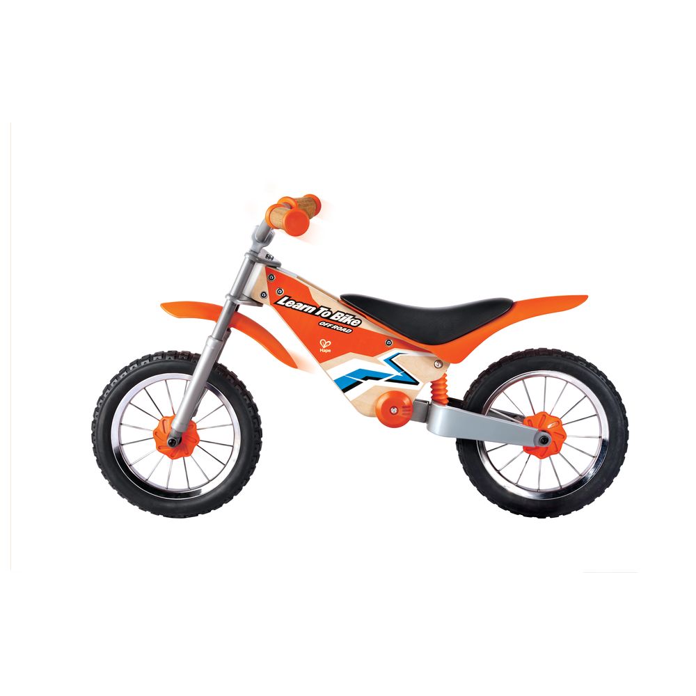 Hape - Off Road Balance Bike w/ Rider Gloves - Orange