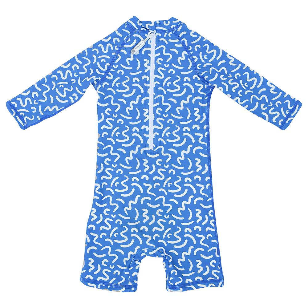 Badawii Beachwear - Baby Swimsuit Ocean Vibes - Azure Blue