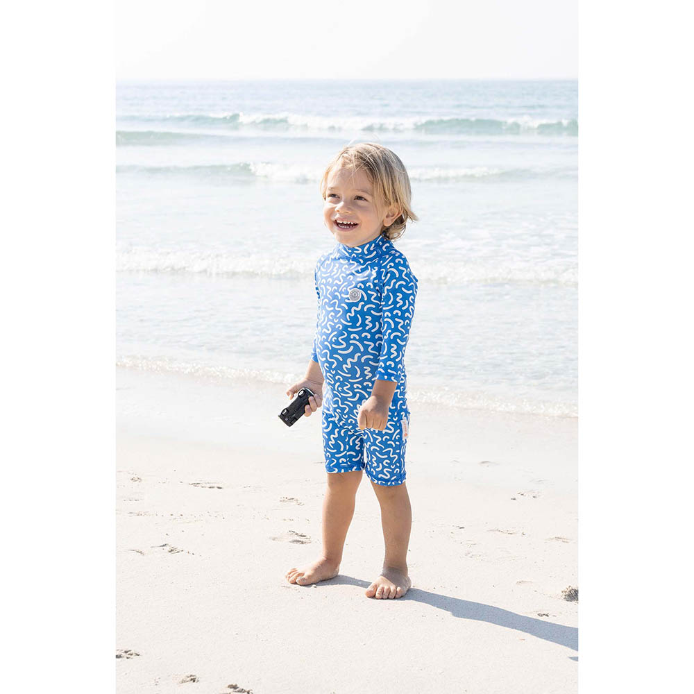 Badawii Beachwear - Baby Swimsuit Ocean Vibes - Azure Blue