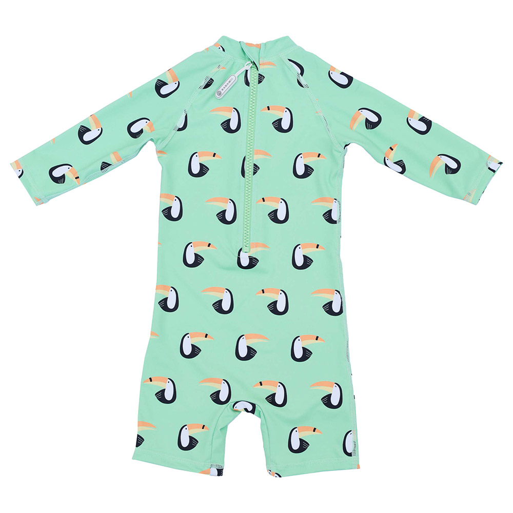 Badawii Beachwear - Baby Swimsuit Toucan Paradise - Light Green