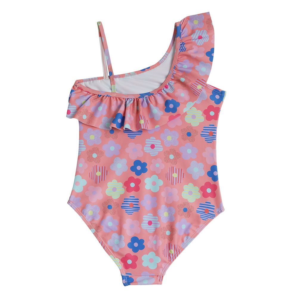 Cool2C - Girls Flowers One Shoulder Swimsuit
