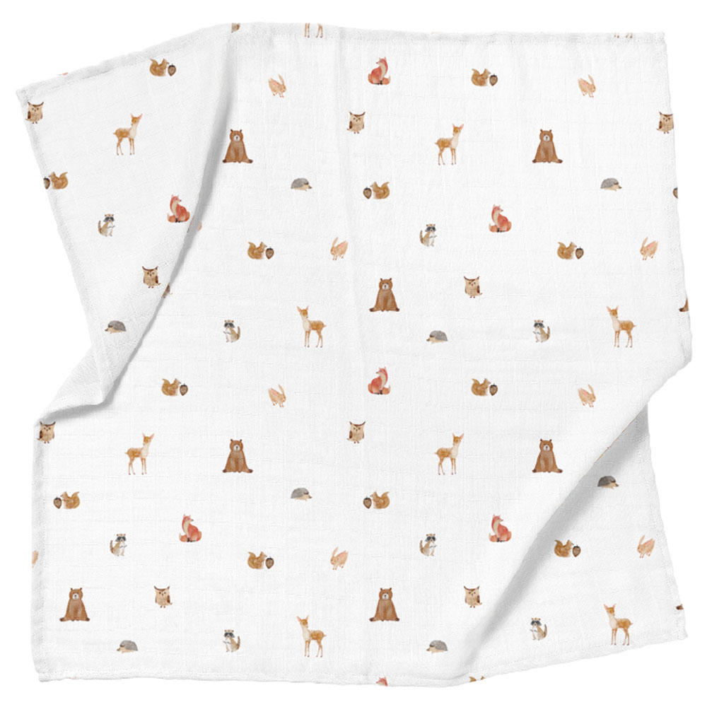 Casadora Baby - Muslin Swaddle Blanket - Pack of 3 - Forest Amigos