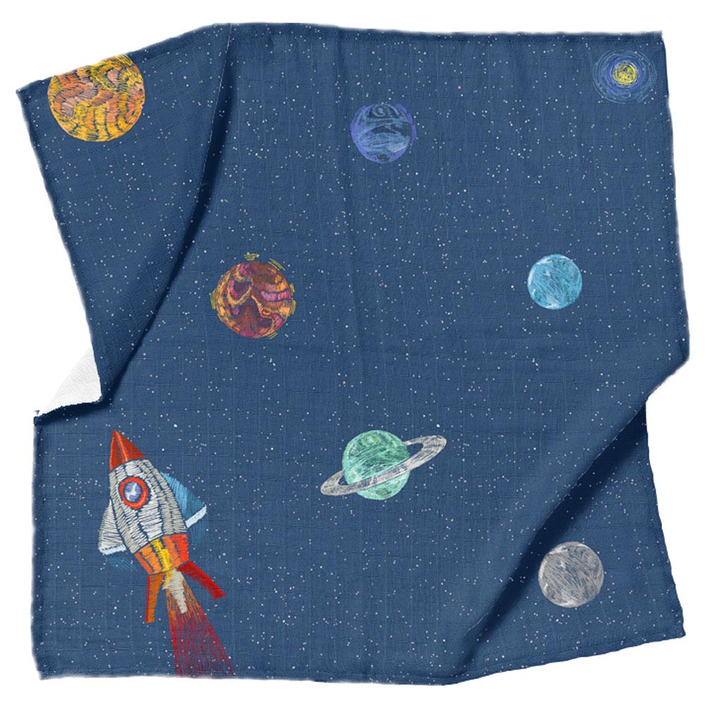 Casadora Baby - Muslin Swaddle Blanket - Pack of 3 - Space Planet