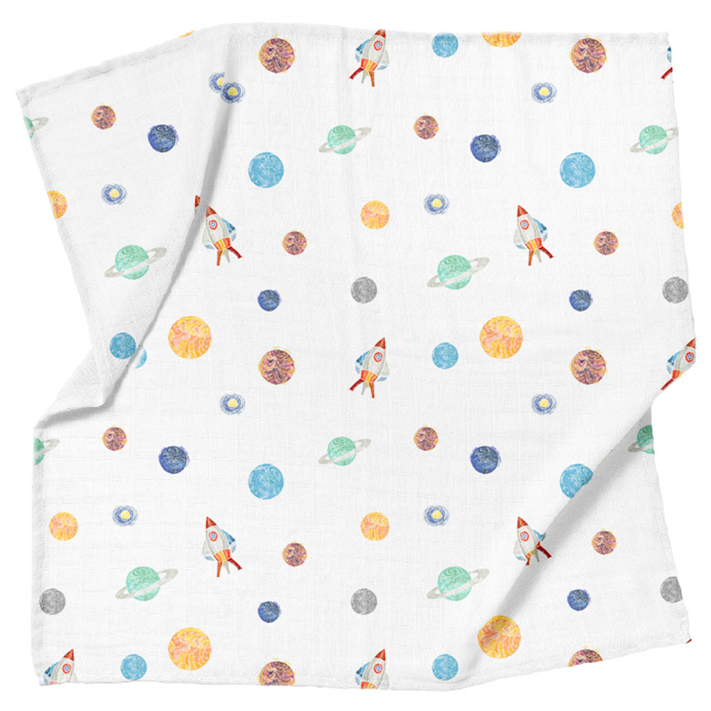 Casadora Baby - Muslin Swaddle Blanket - Pack of 3 - Space Planet