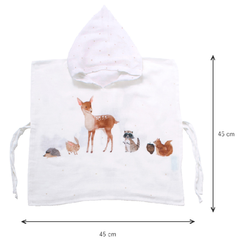 Casadora Baby - Muslin Poncho - Forest Amigos