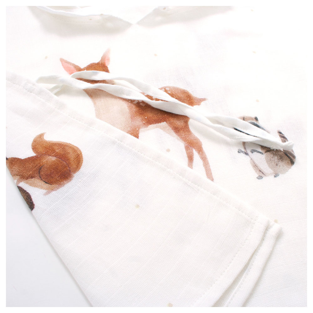 Casadora Baby - Muslin Poncho - Forest Amigos