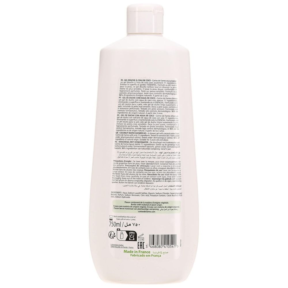 Corine De Farme - Coconut Water Shower Gel Essential - 750ml