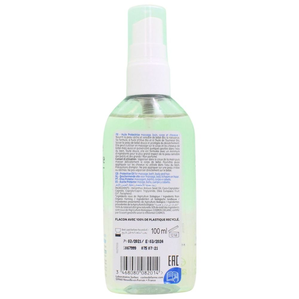 Corine De Farme - Baby Bio Organic Unscented Protective Hair & Body Oil - 100ml