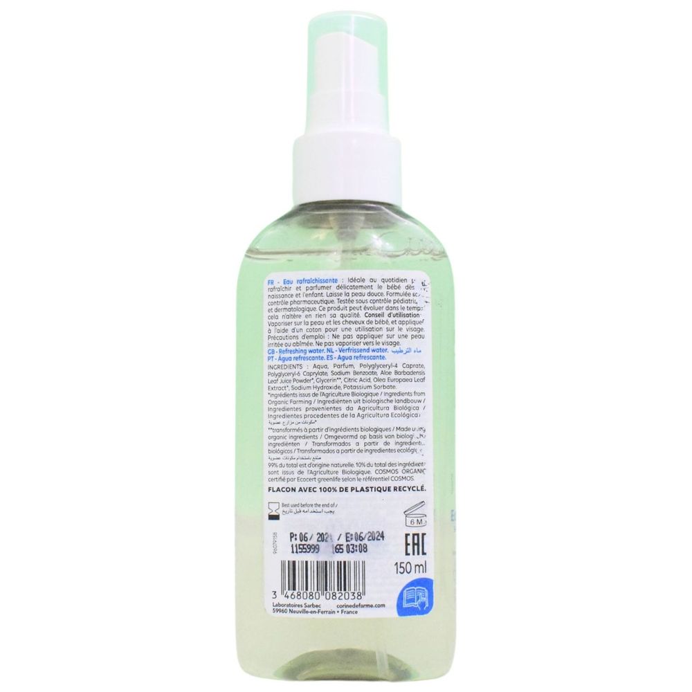 Corine De Farme - Baby Bio Organic Alcohol Free Refreshing Water - 150ml