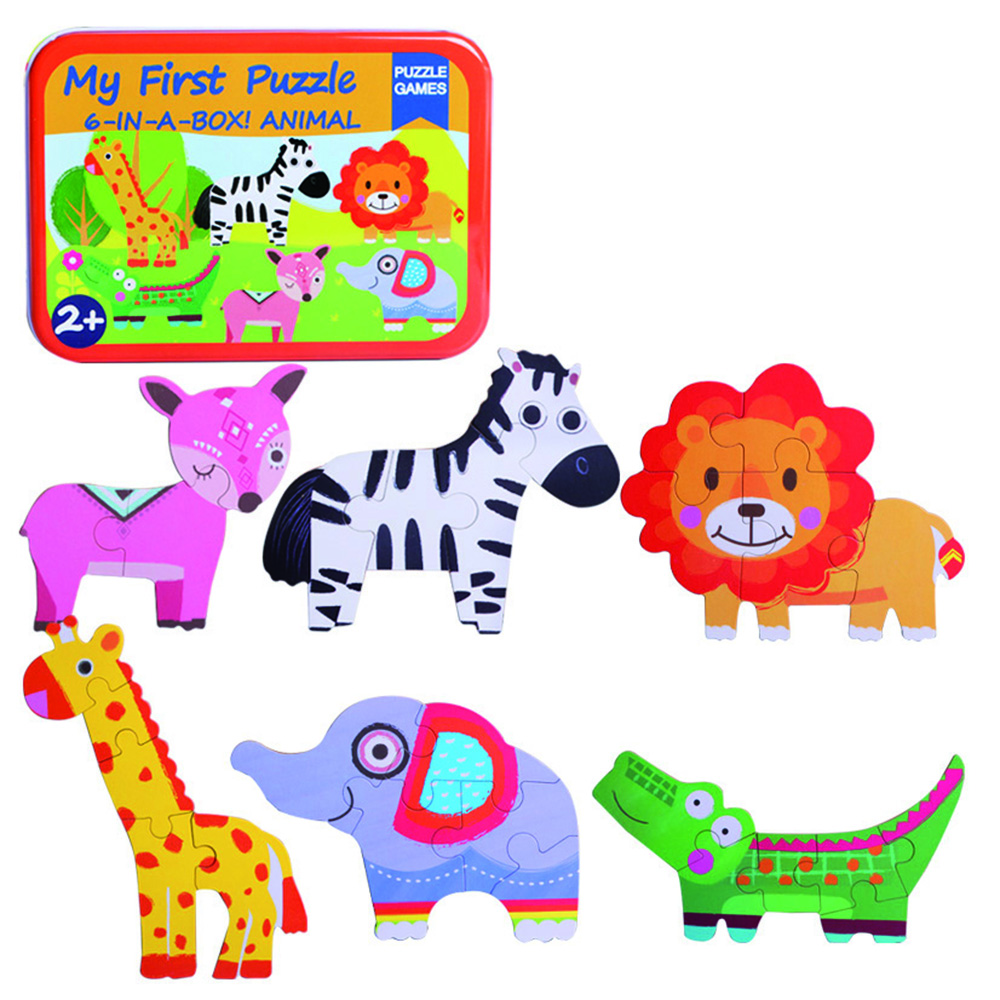 Andreu Toys - My First Puzzle 6 In A Box Jungle