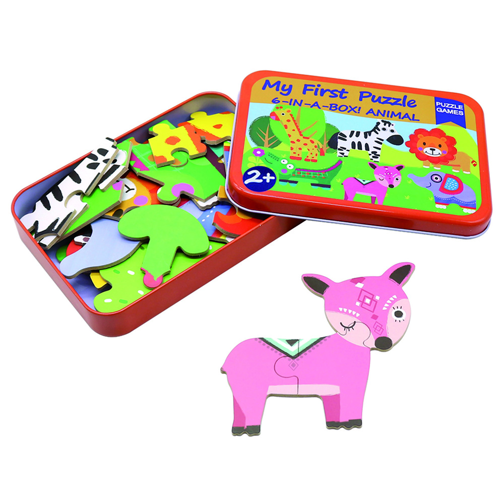 Andreu Toys - My First Puzzle 6 In A Box Jungle
