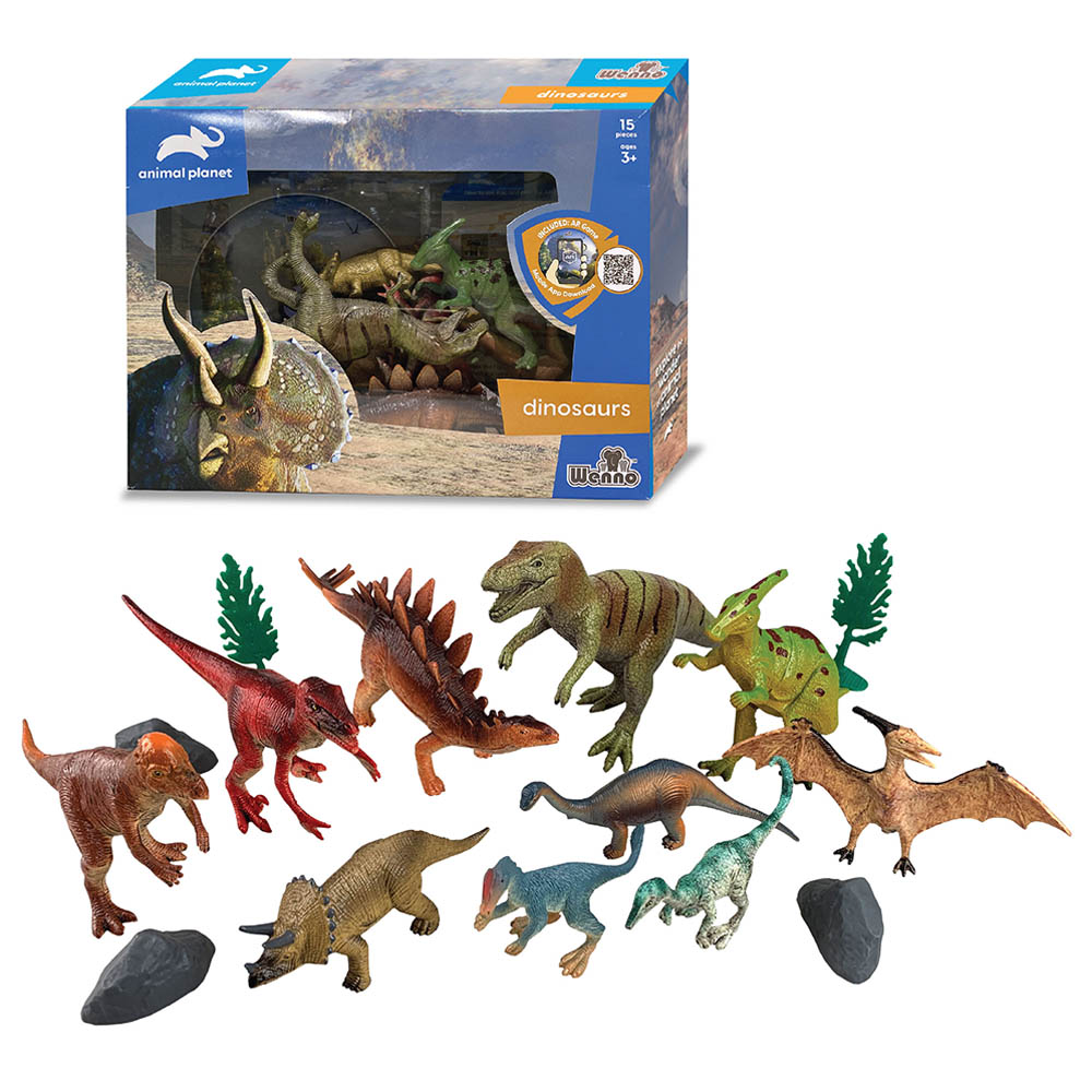 Wenno - Dinosaurs Play Set - 15pcs
