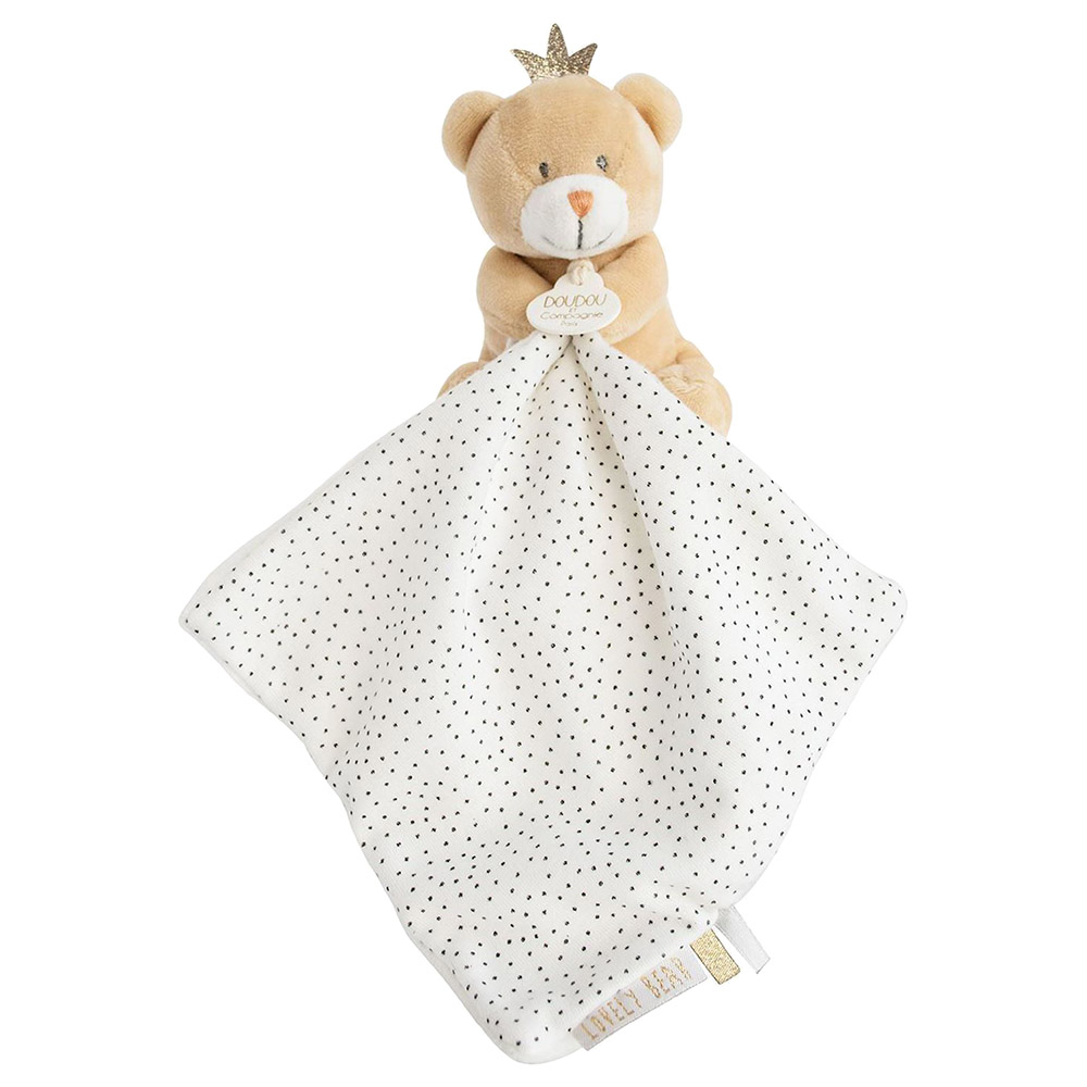 Doudou Et Compagnie - Prince Bear Comforting Toy - Beige - 10cm