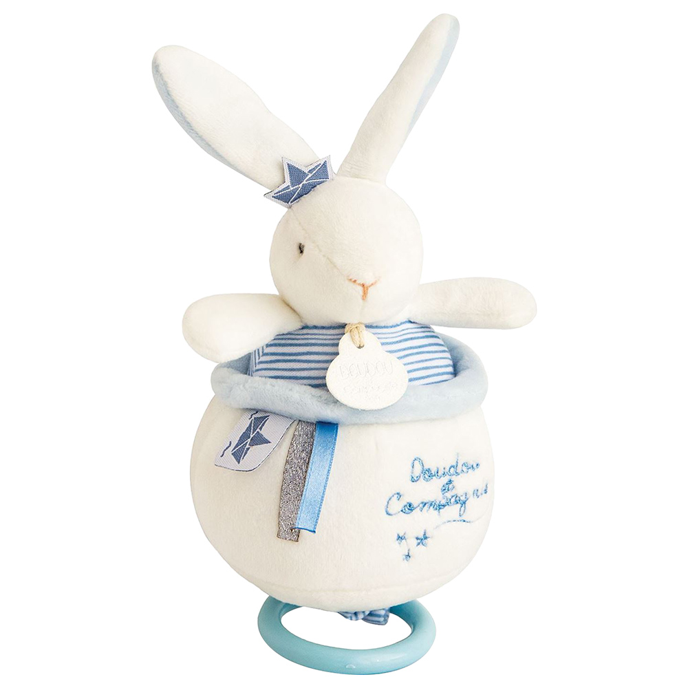 Doudou Et Compagnie - Sailor Bunny Music Toy - Blue - 14cm