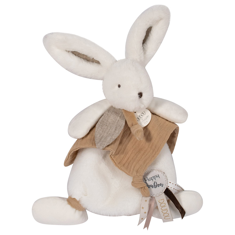 Doudou Et Compagnie - Happy Wild Bunny Comforter - Beige - 25cm