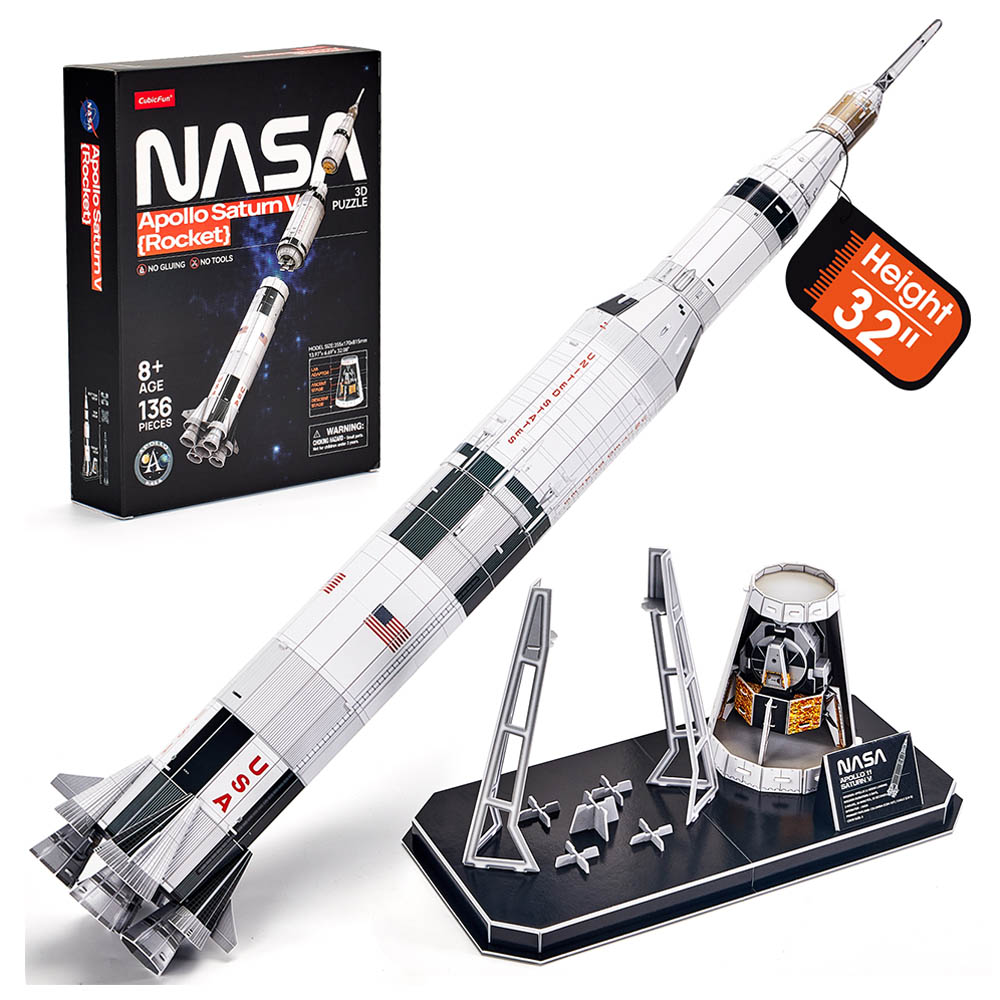 Cubicfun - 3D Puzzle Nasa Apollo Saturn V - 136pcs