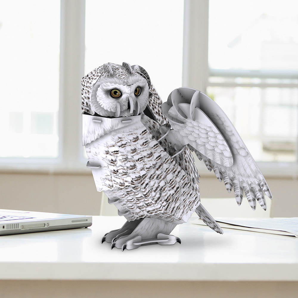 Cubicfun - National Geographic 3D Puzzle Snowy Owl - 62pcs