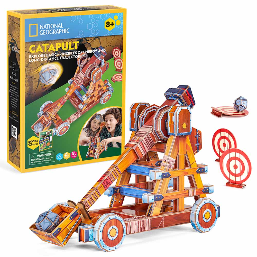 Cubicfun - National Geographic 3D Puzzle Catapult - 84pcs