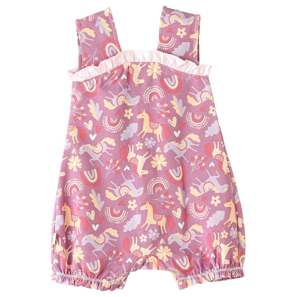 Elegant Kids - Sunny Day Sunshine Girl's Comfy Cotton Romper - Pink