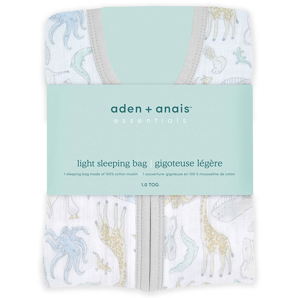 Aden + Anais - Cotton 1.0 TOG - Light Sleeping Bag - Natural History
