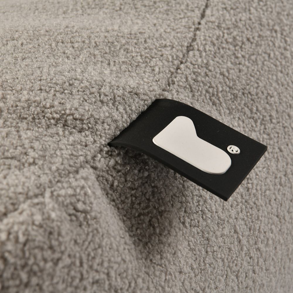 Extreme Lounging - Mini Teddy Bean Bag - Soft Grey