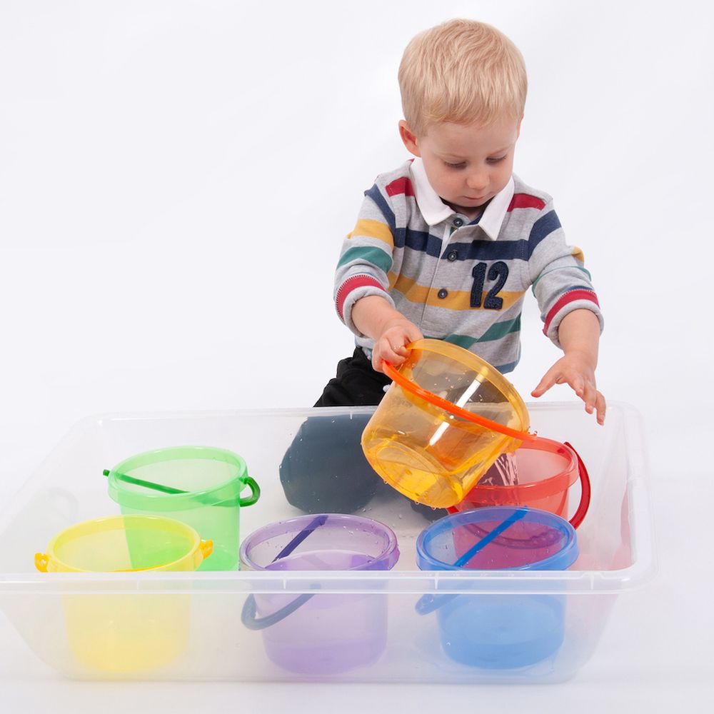 TTS - Translucent Colour Bucket Set - 6pcs