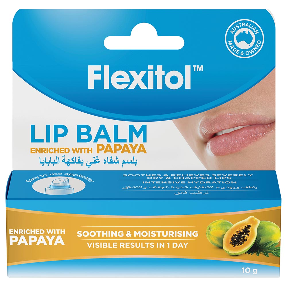 Flexitol - Lip Balm - 10 g - Papaya