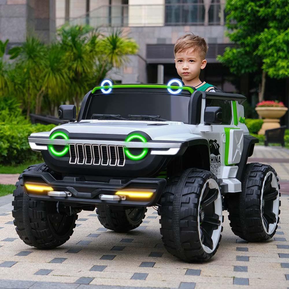 Factual Toys - Kids Ride-On Super Jeep - 12V - White