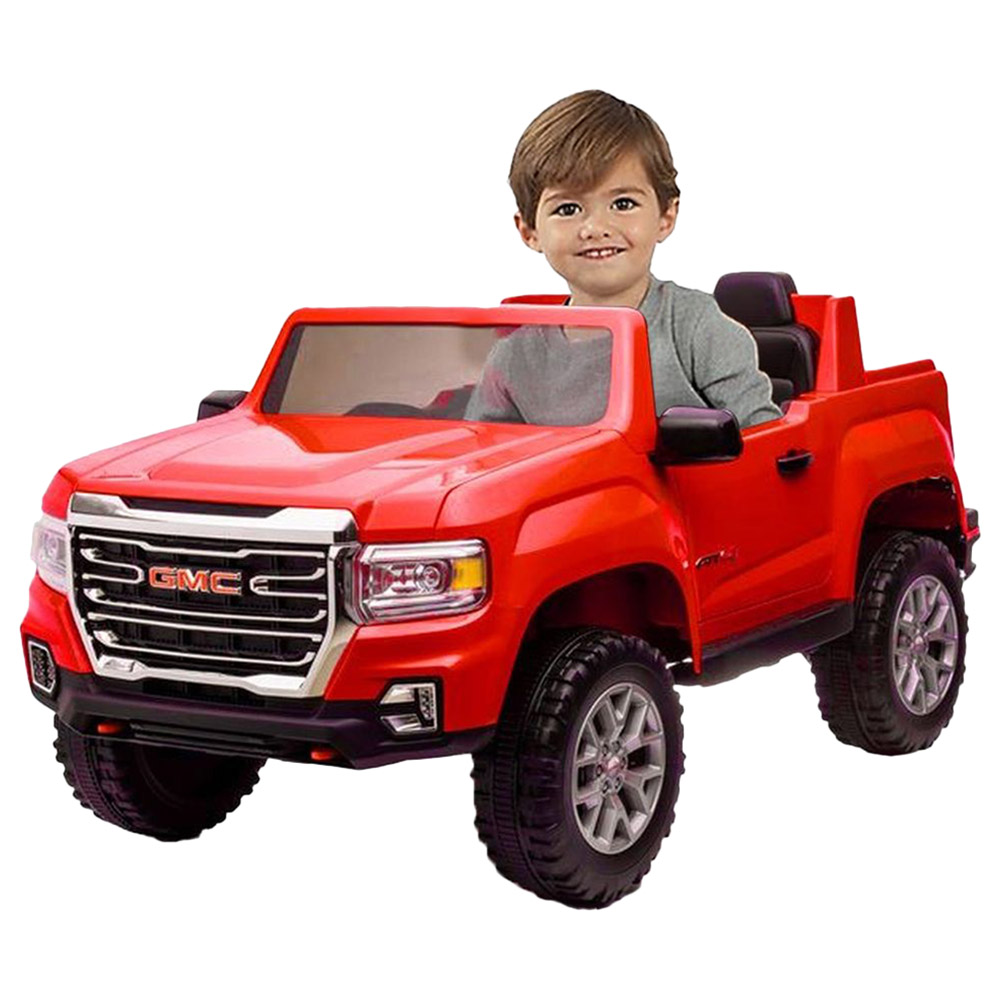Gmc - 2-Seater Gmc Canyon AT4 Ride-On Truck - 12V - Red