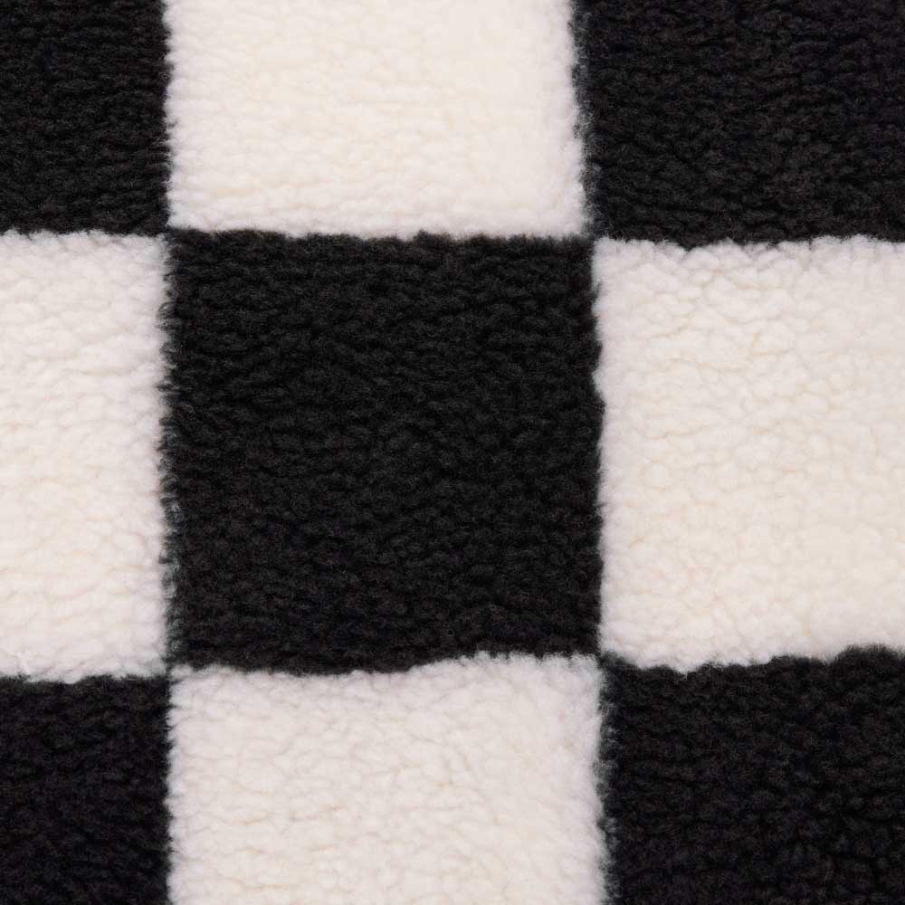 Fatboy - Teddy Chess Square Pillow - Black Ecru