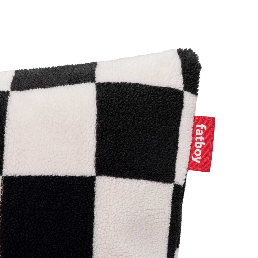 Fatboy - Teddy Chess Square Pillow - Black Ecru
