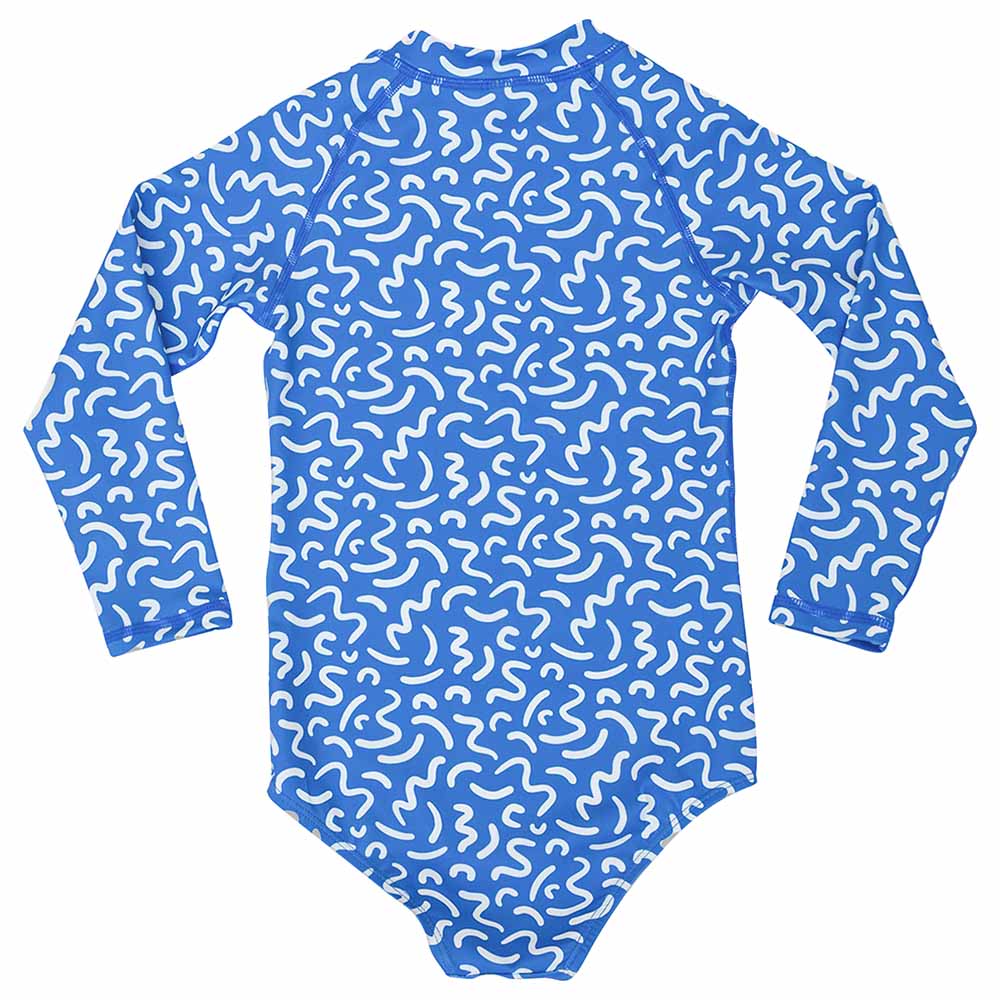 Badawii Beachwear - Girl Swimsuit Ocean Vibes - Azure Blue