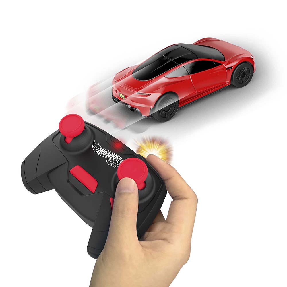 Hot Wheels - 1/64 Tesla Roadster Remote Control Toy Car