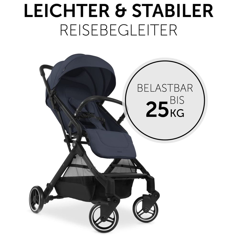 Hauck - Compact Travel N Care Foldable Buggy Stroller - Dark Navy