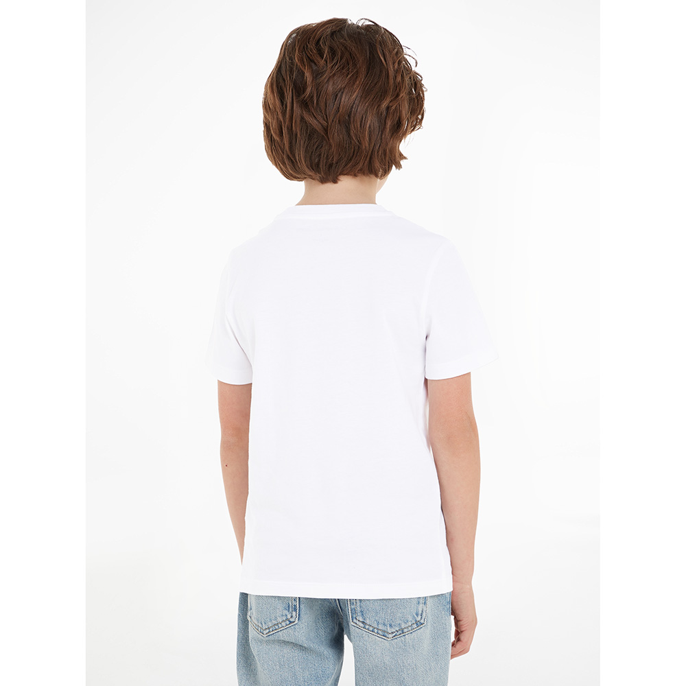 Calvin Klein - 2pc-Set - Boys Monogram T-Shirt - Bright White/Green Freeze