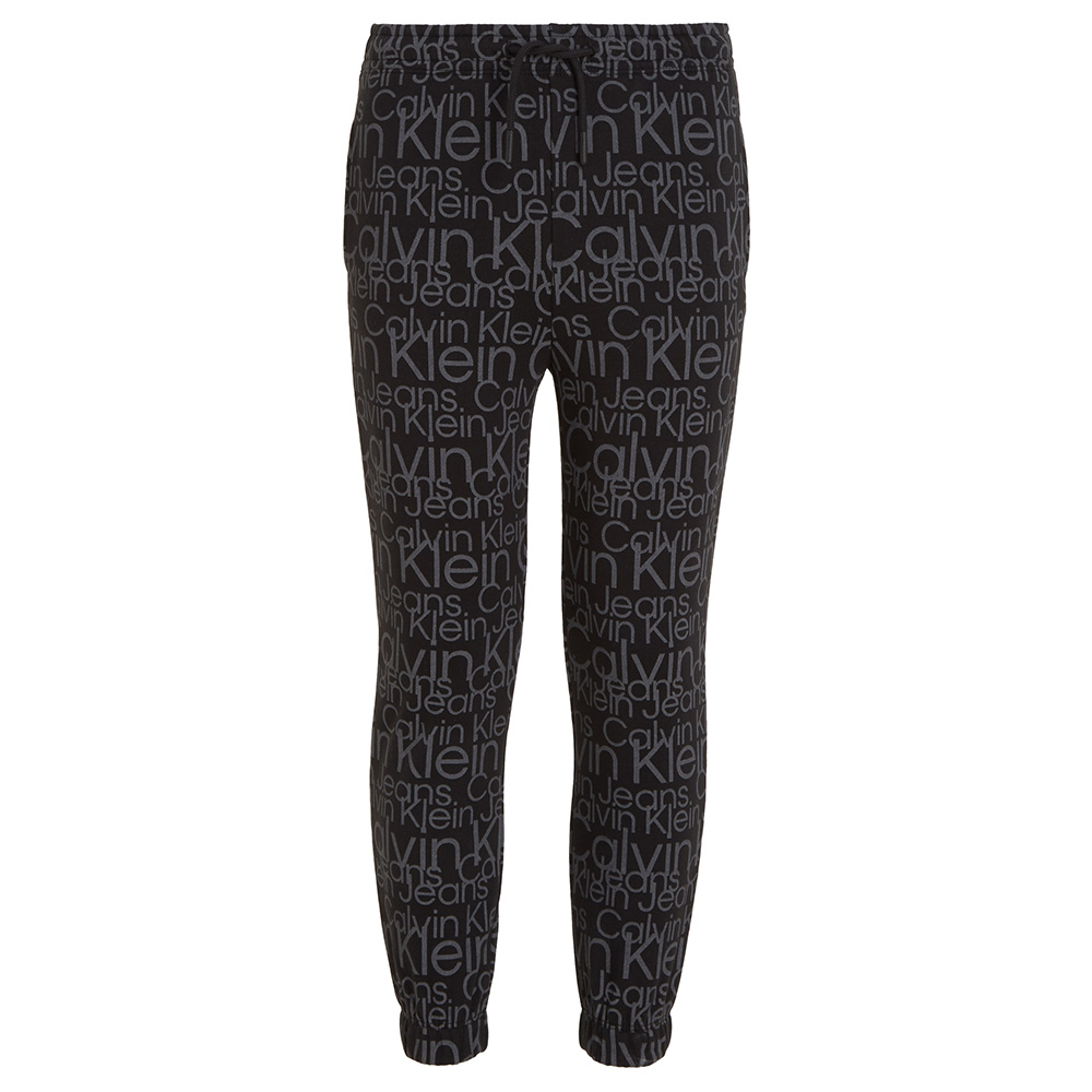 Calvin Klein - Glow In The Dark Aop Knit Pants - Debossed Black