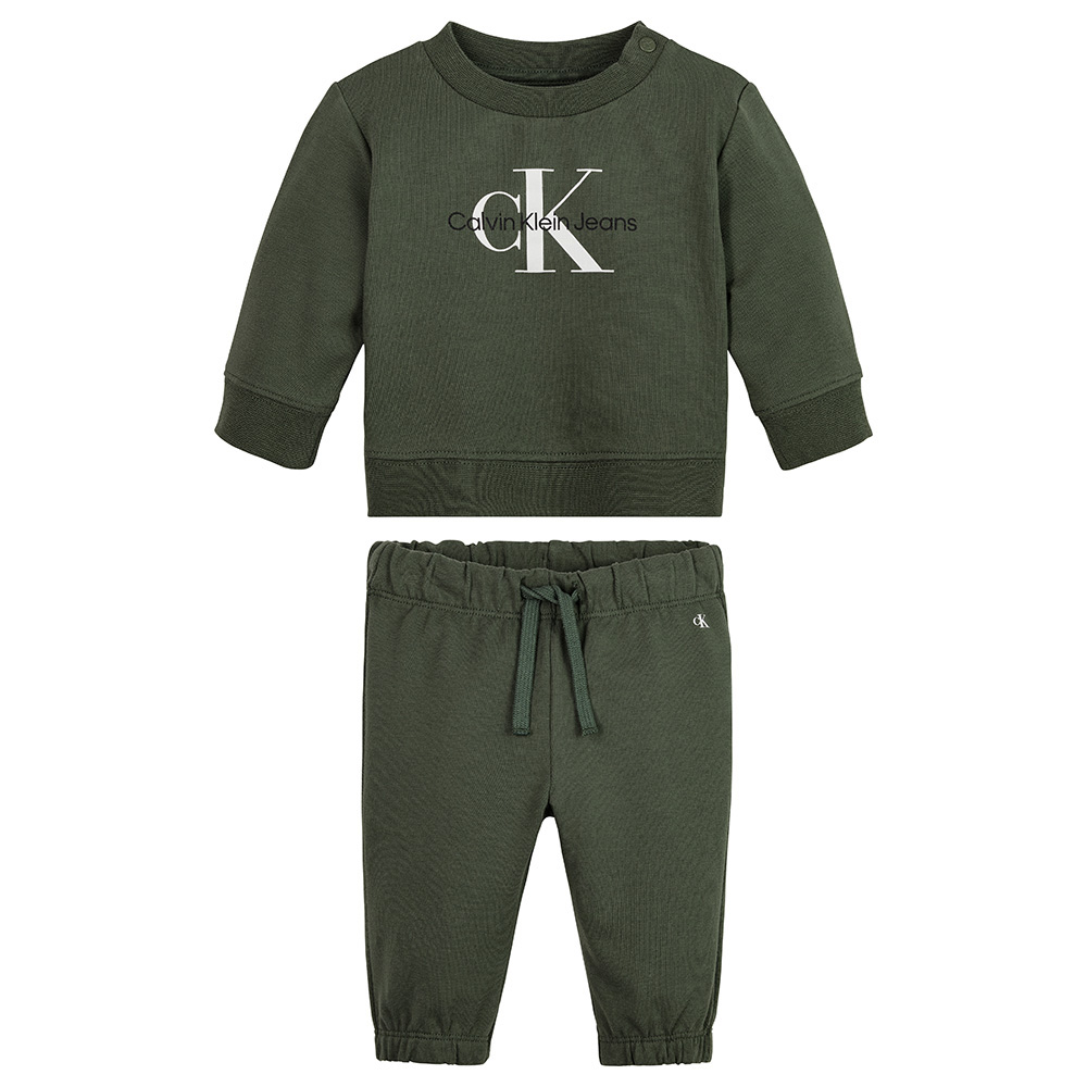 Calvin Klein - Newborn Logo Tracksuit - Thyme